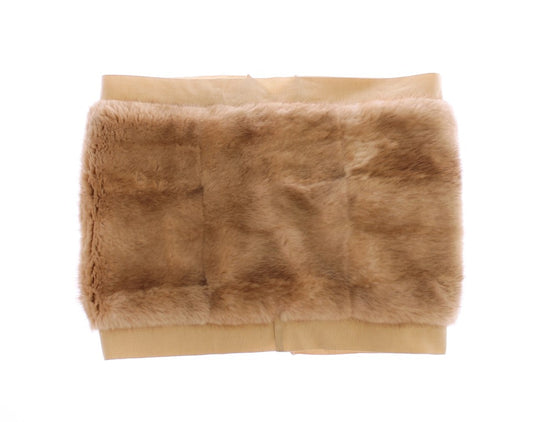 Dolce & Gabbana Exklusive Beige MINK Pelzschal Wrap