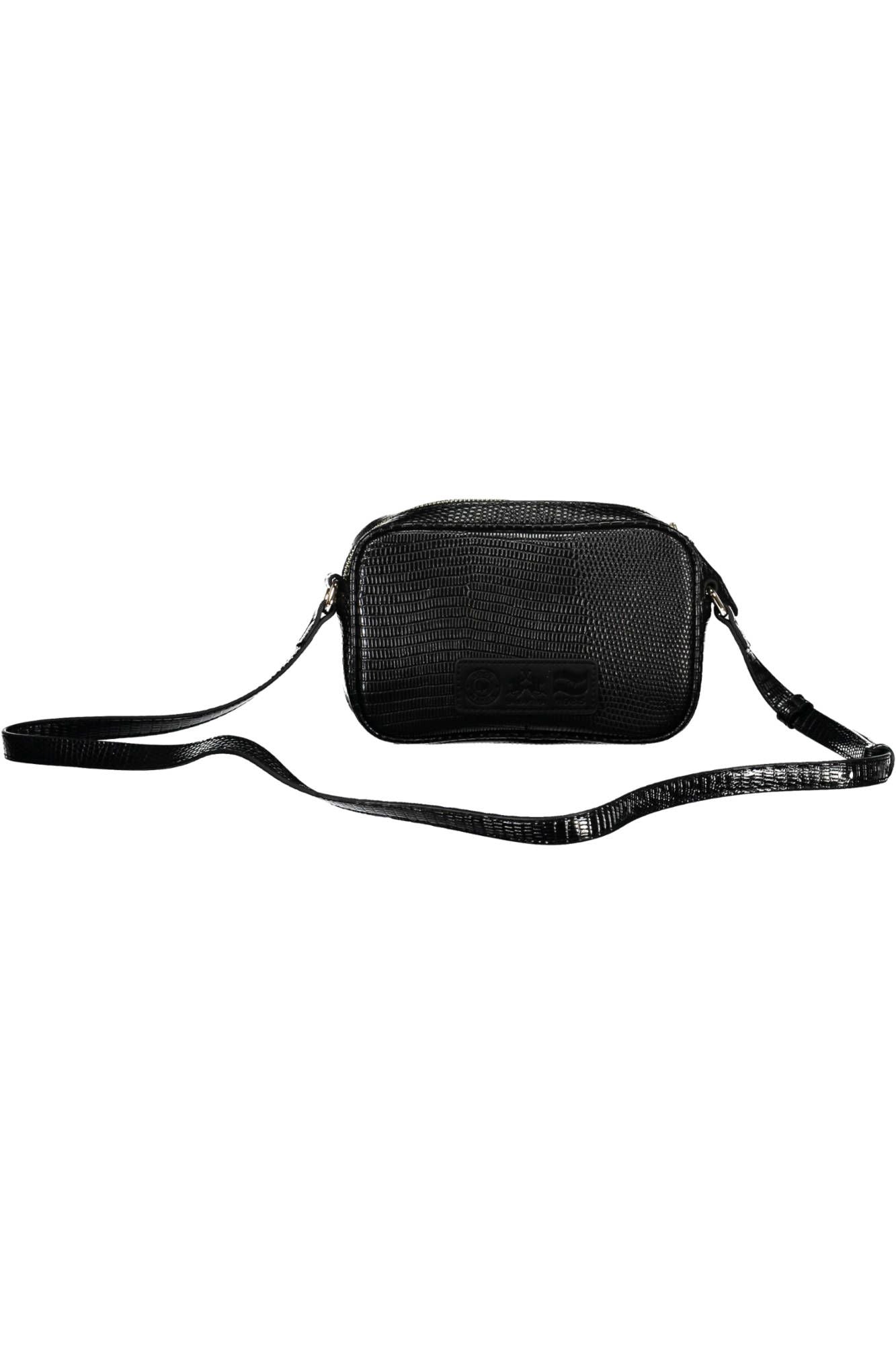 La Martina Simple black shoulder bag with contrasting details