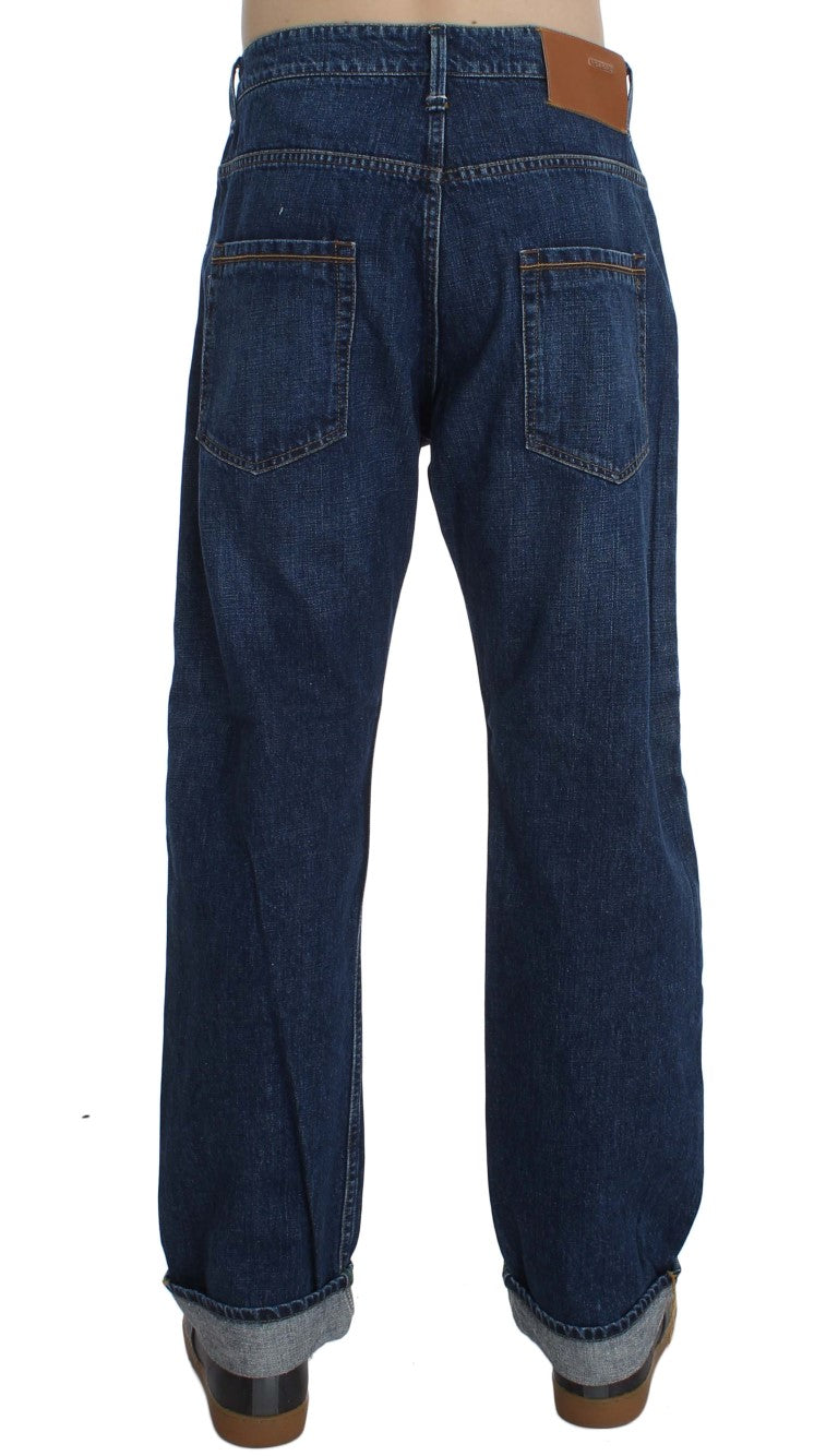 Eight Chic Baggy Loose Fit Blue Jeans for Men