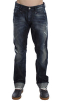 Bild in Galerie-Betrachter laden, Acht Elegant Regular Straight Fit Blaue Jeans
