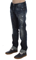 Bild in Galerie-Betrachter laden, Acht Elegant Regular Straight Fit Blaue Jeans
