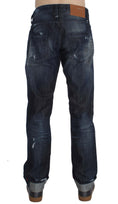 Bild in Galerie-Betrachter laden, Acht Elegant Regular Straight Fit Blaue Jeans
