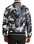 Load image into Gallery viewer, Dolce & Gabbana Elegant silk bomber jacket with banana leaf print
