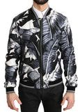 Load image into Gallery viewer, Dolce & Gabbana Elegant silk bomber jacket with banana leaf print
