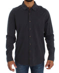 Load image into Gallery viewer, Alpha Massimo Rebecchi Smooth grey cotton casual shirt
