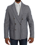 Load image into Gallery viewer, Master Coat Elegant blue blazer in double-breasted style
