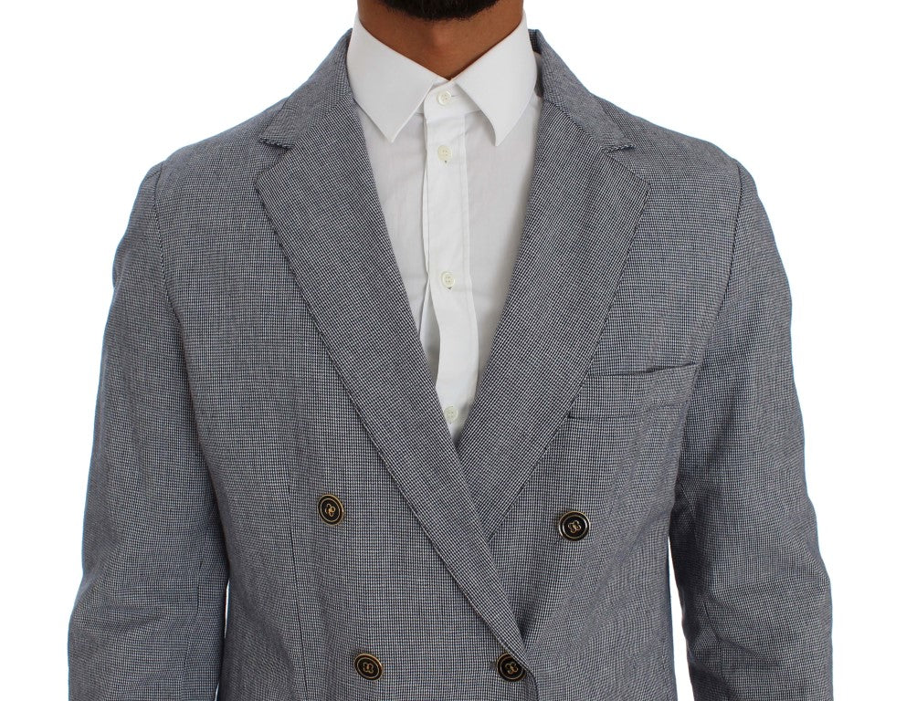 Master Coat Elegant blue blazer in double-breasted style