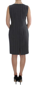 Load image into Gallery viewer, BENCIVENGA Elegant Gray Striped Dress & Blazer Suit Set
