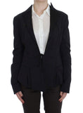 Load image into Gallery viewer, Exte Elegant black stretch blazer jacket
