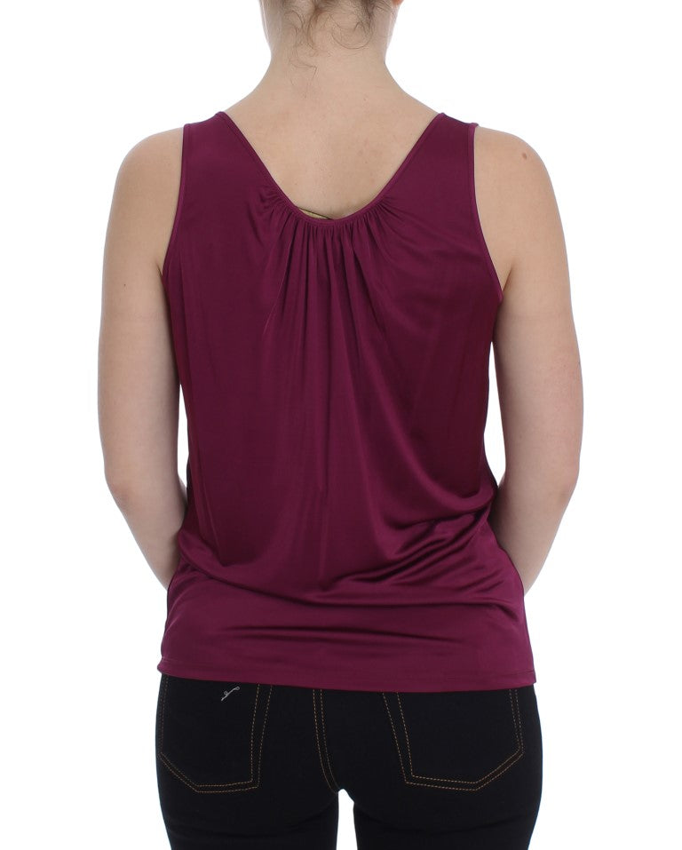 PLEIN SUD Elegante lila Rayon Cami Bluse