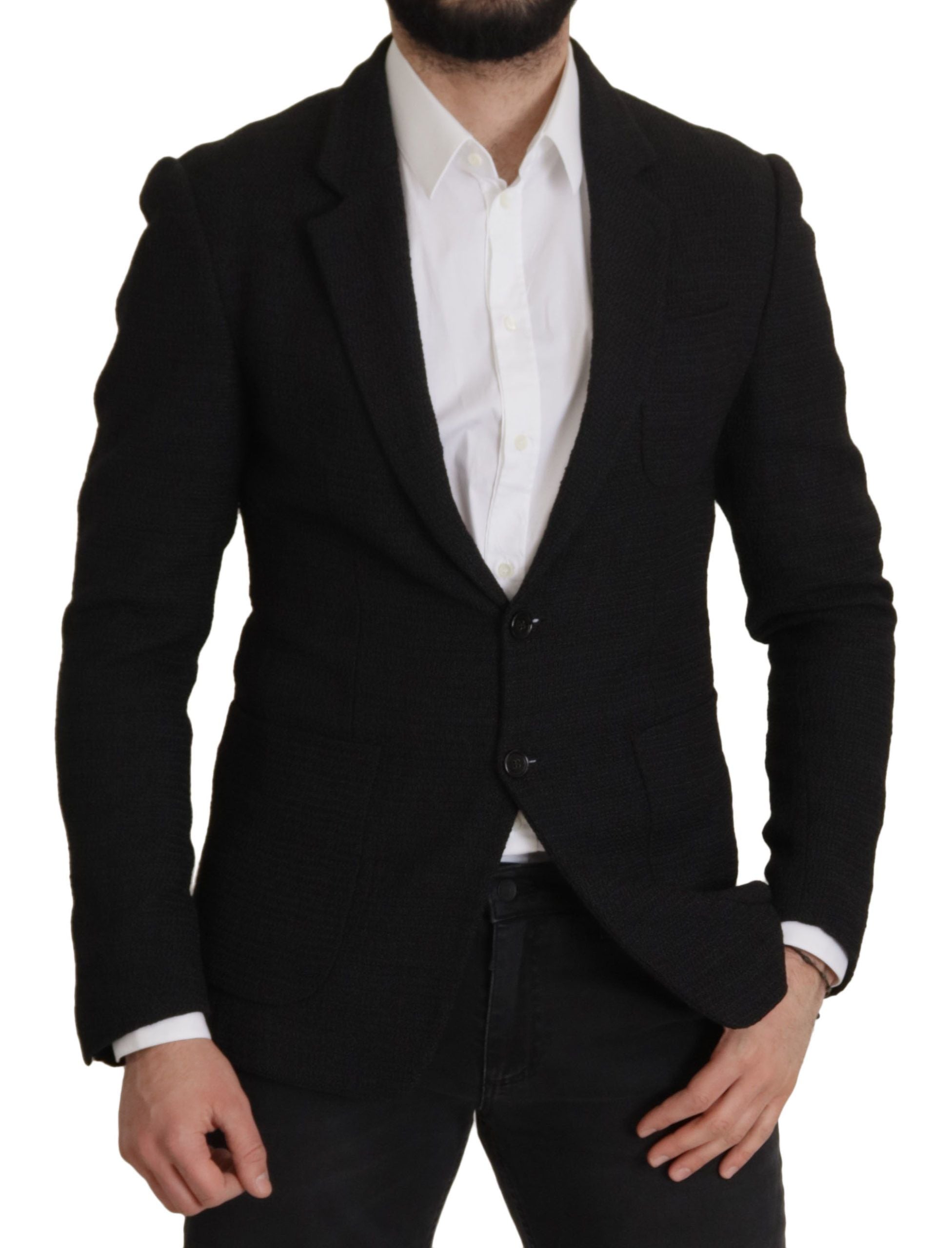 Dolce & Gabbana Eleganter einreihiger Blazer aus Wolle