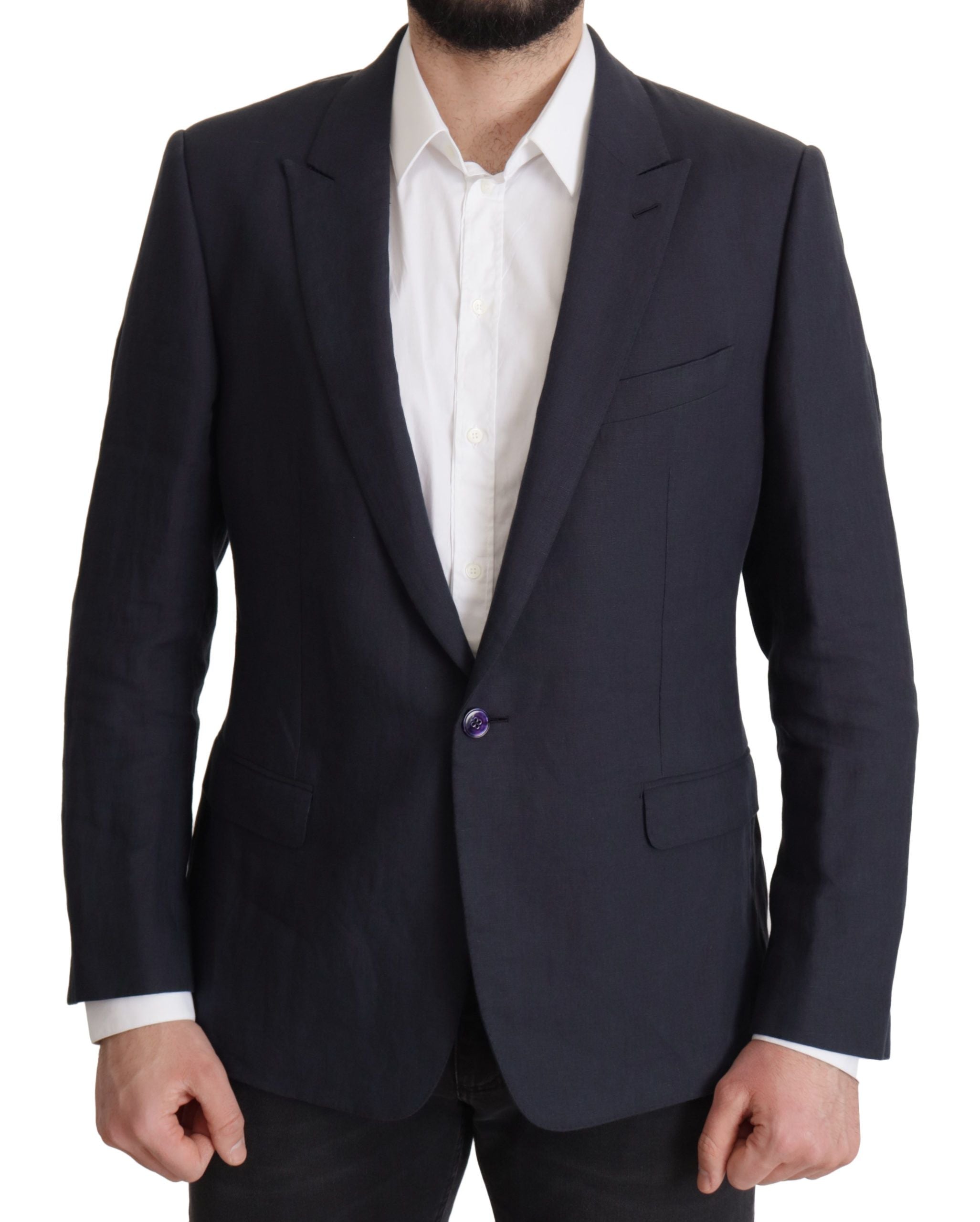 Dolce & Gabbana Eleganter einreihiger Blazer aus Leinen