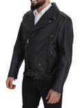 Bild in Galerie-Betrachter laden, Dolce & Gabbana Elegante schwarze Leder-Bikerjacke
