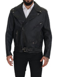 Bild in Galerie-Betrachter laden, Dolce & Gabbana Elegante schwarze Leder-Bikerjacke
