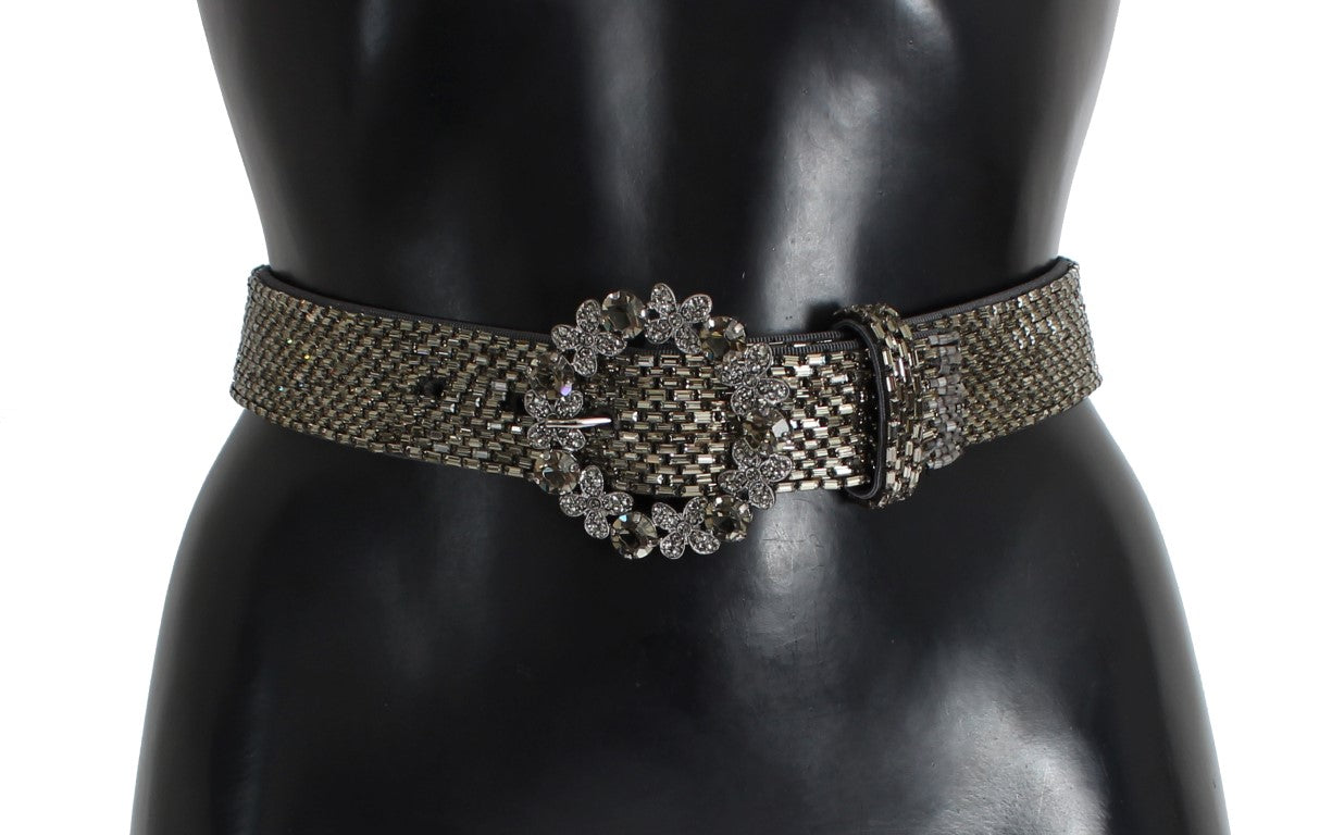 Dolce &amp; Gabbana Embellished wide waist belt with sequins