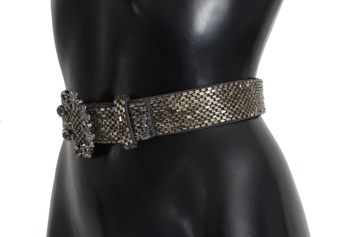 Dolce &amp; Gabbana Embellished wide waist belt with sequins