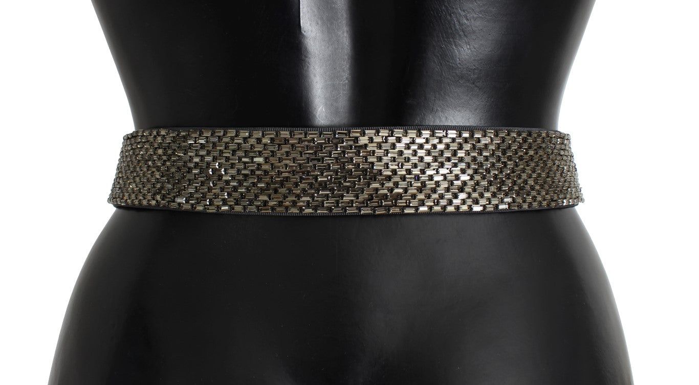 Dolce &amp; Gabbana Embellished wide waist belt with sequins