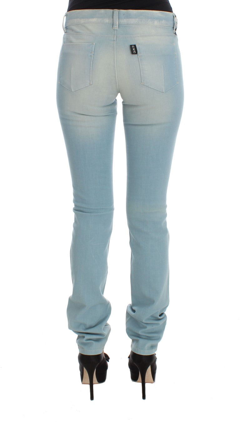 Costume National Schicke Super Slim Blue Jeans