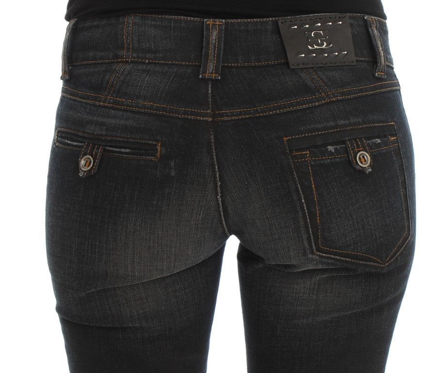 Ermanno Scervino Schicke Slim Fit Jeans aus italienischer Baumwolle