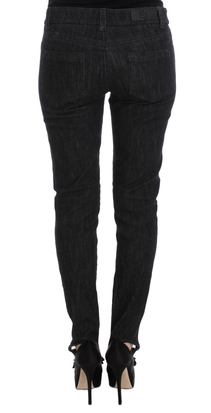 Ermanno Scervino Elegante blaue Slim Fit Jeans