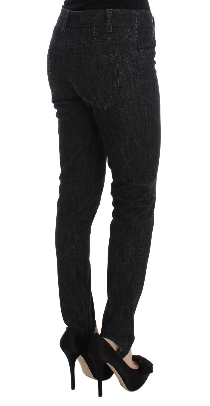 Ermanno Scervino Elegante blaue Slim Fit Jeans