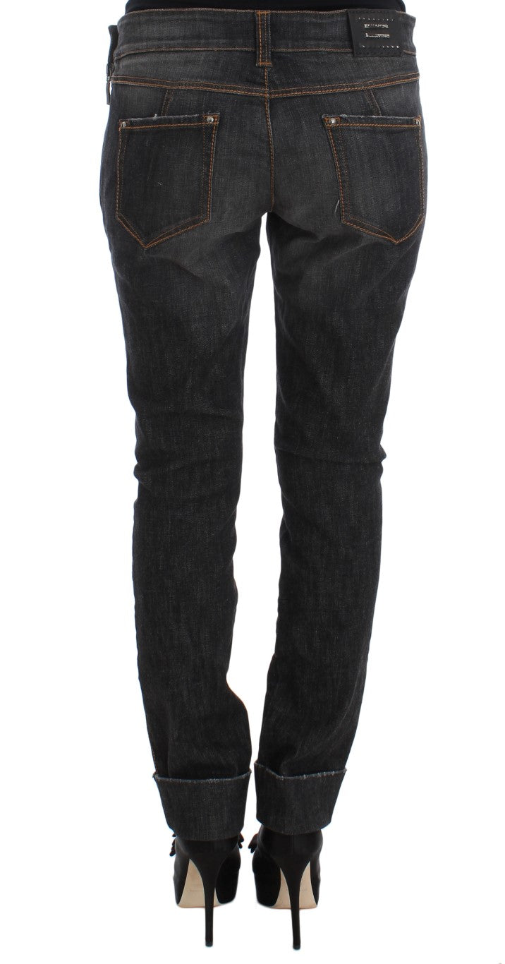 Ermanno Scervino Schicke Slim Fit Jeans mit grauer Waschung