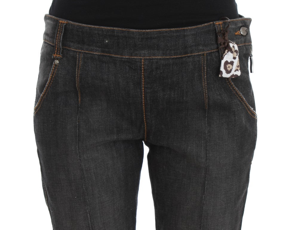 Ermanno Scervino Schicke Slim Fit Jeans mit grauer Waschung