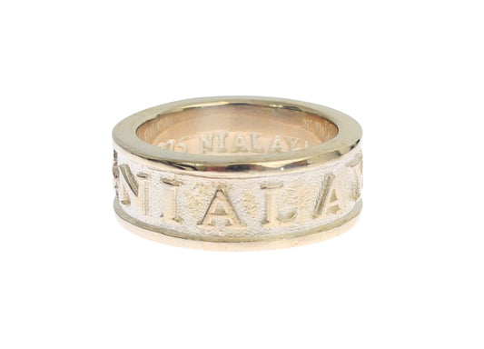 Nialaya Silver Splendor Sterling Ring für Männer