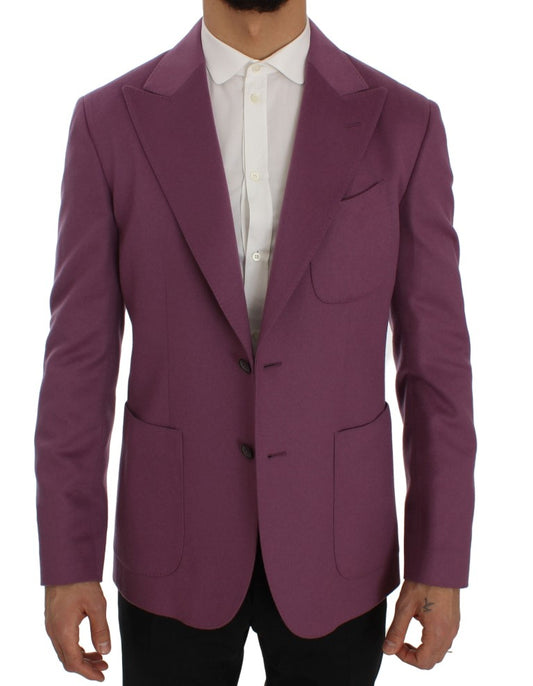 Dolce &amp; Gabbana Elegant purple blazer made from a cashmere-silk blend