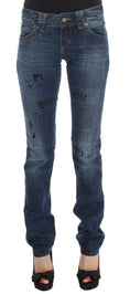 Bild in Galerie-Betrachter laden, John Galliano Elegante Slim Bootcut Denim Jeans
