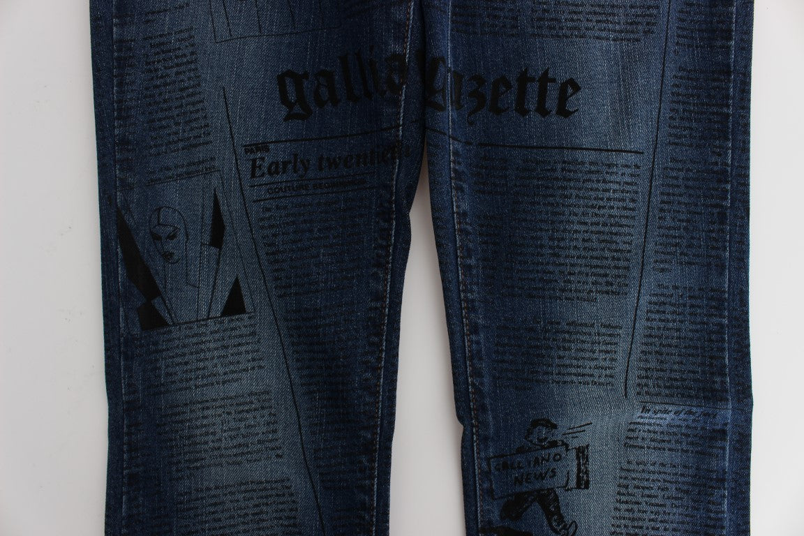 John Galliano Elegante Slim Bootcut Denim Jeans