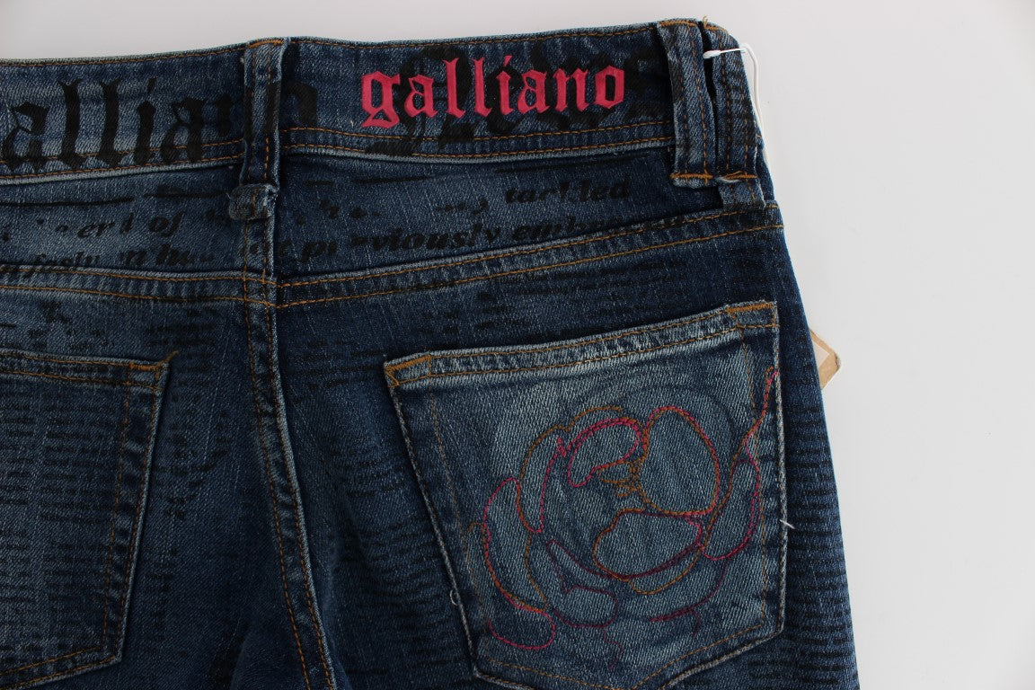 John Galliano Elegante Slim Bootcut Denim Jeans