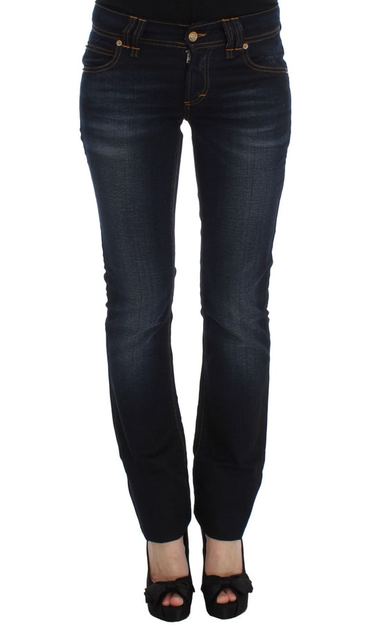 John Galliano Elegante Slim Fit Designer Jeans