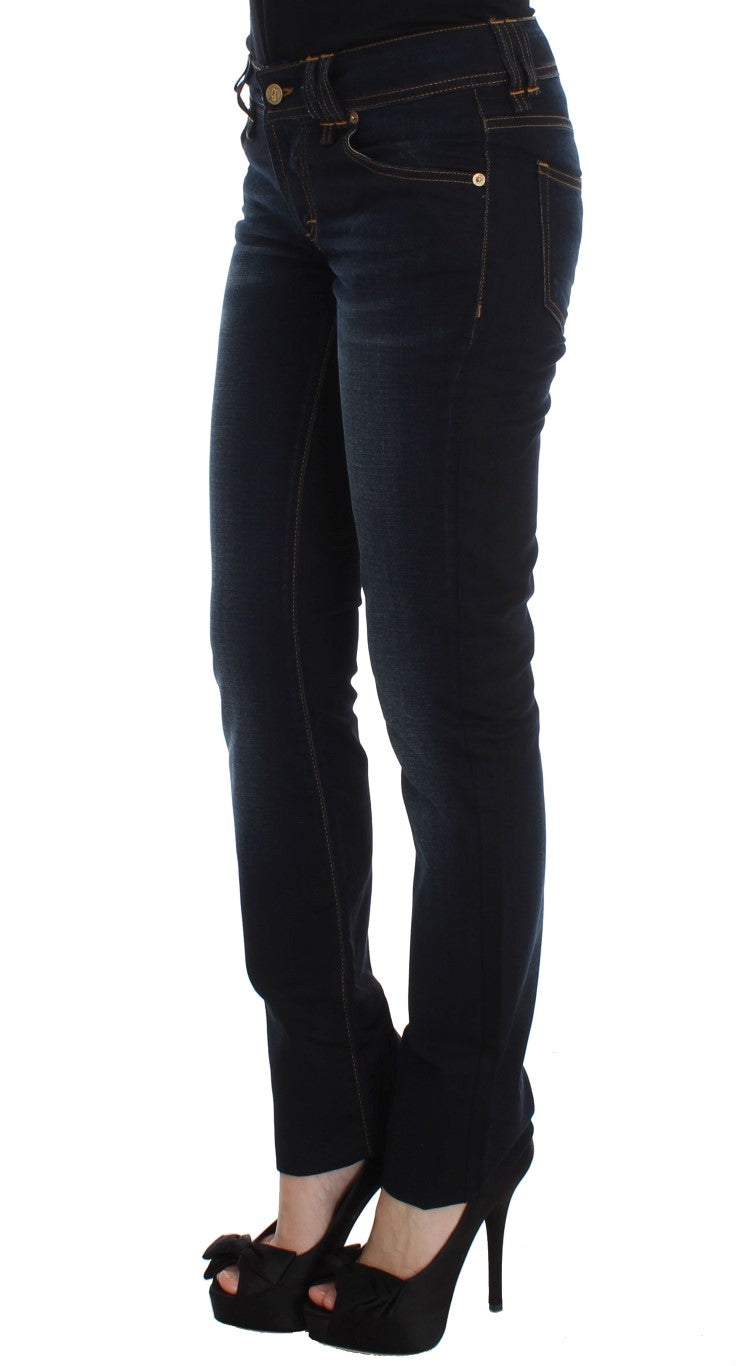 John Galliano Elegante Slim Fit Designer Jeans