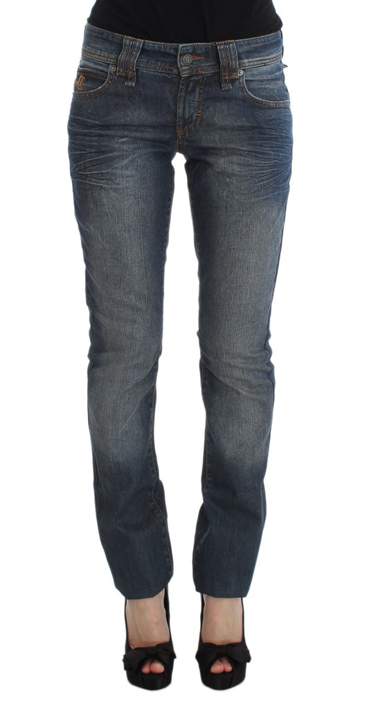 John Galliano Chic Slim Fit Blaue Jeans