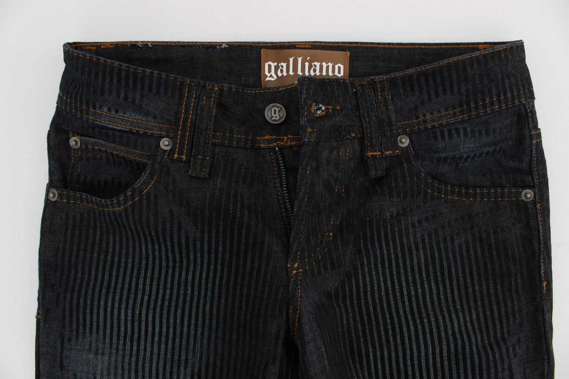 John Galliano Chic Slim Fit Bootcut Tasarım Kot