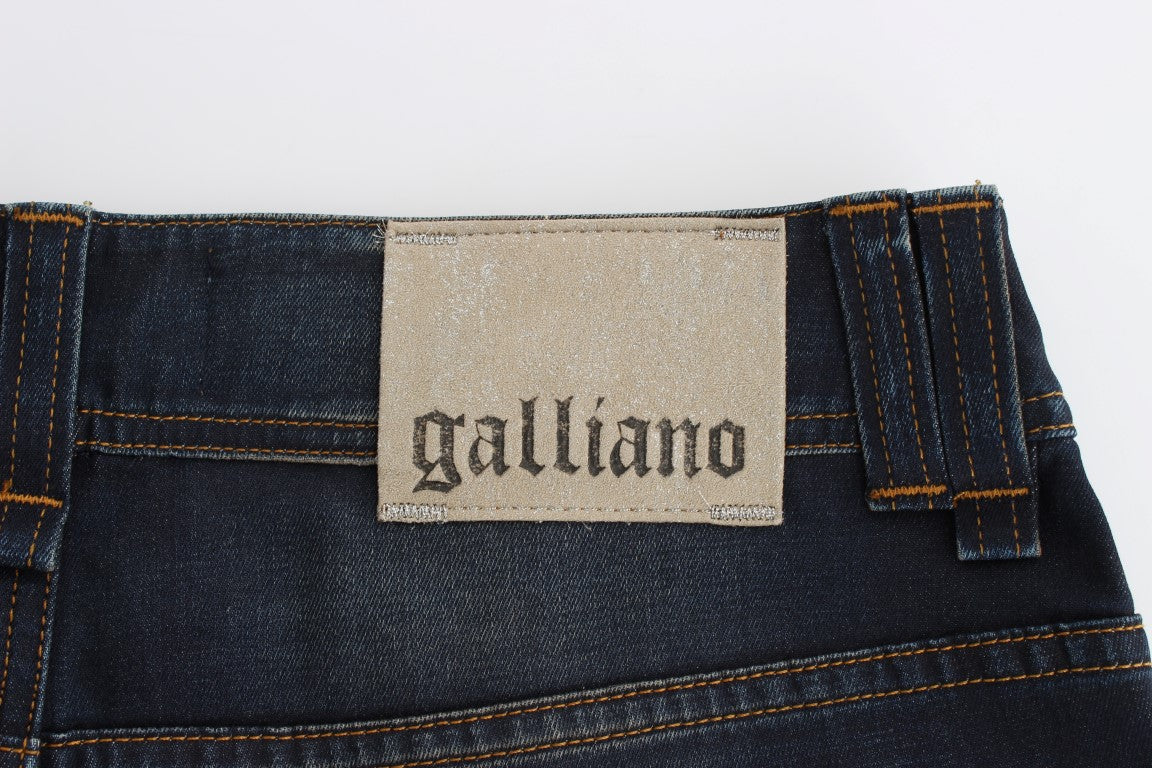 John Galliano Chic mavi erkek arkadaşı fit kot pantolon