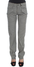 Load image into Gallery viewer, Ermanno Scervino Chic checked black and white regular fit trousers
