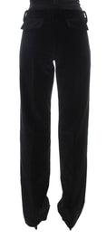 Load image into Gallery viewer, Ermanno Scervino Elegant black straight fit jeans
