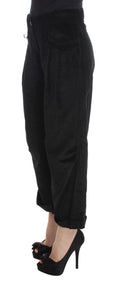 Load image into Gallery viewer, Ermanno Scervino Chic black cotton wide-leg jeans
