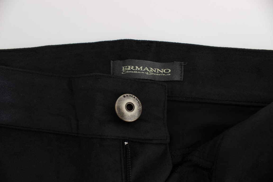 Ermanno Scervino Şık Siyah Regular Fit Pantolon