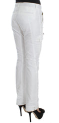 Load image into Gallery viewer, Ermanno Scervino Chic white nylon cargo pants from an Italian designer
