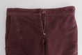 Load image into Gallery viewer, Ermanno Scervino Chic burgundy capri cargo trousers in a short form
