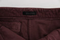 Load image into Gallery viewer, Ermanno Scervino Chic burgundy capri cargo trousers in a short form
