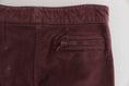 Load image into Gallery viewer, Ermanno Scervino Chic burgundy capri cargo trousers in a short form
