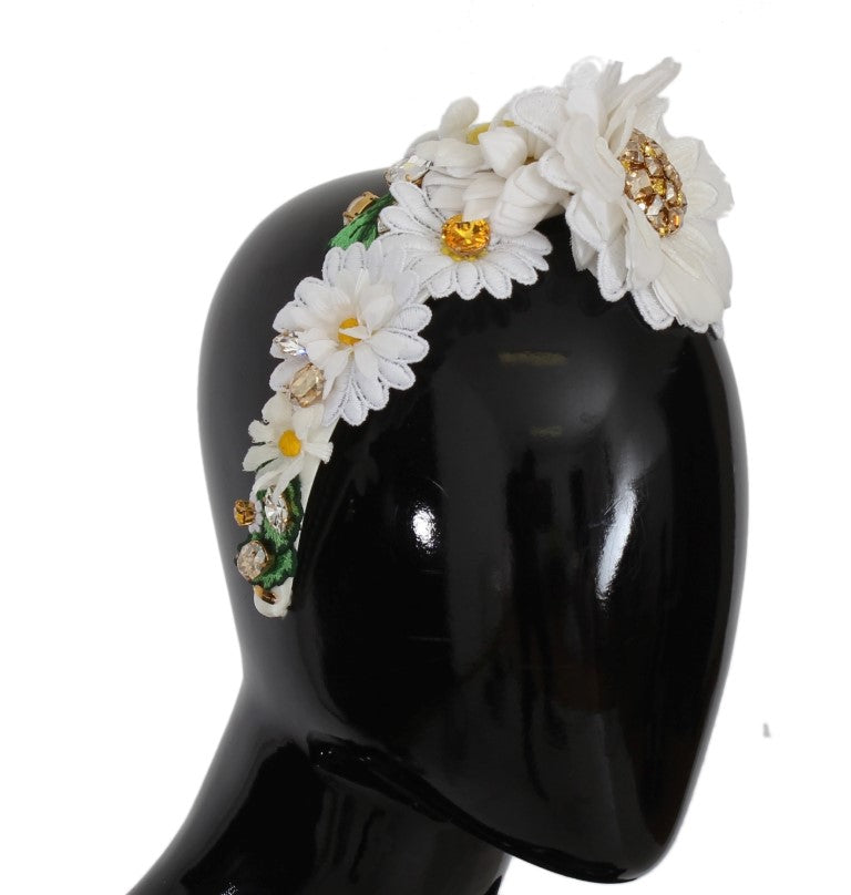 Dolce & Gabbana Sonnenblumen-Kristall-Luxus-Stirnband