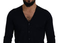 Load image into Gallery viewer, Dolce & Gabbana Elegant cardigan made of virgin wool in blue
