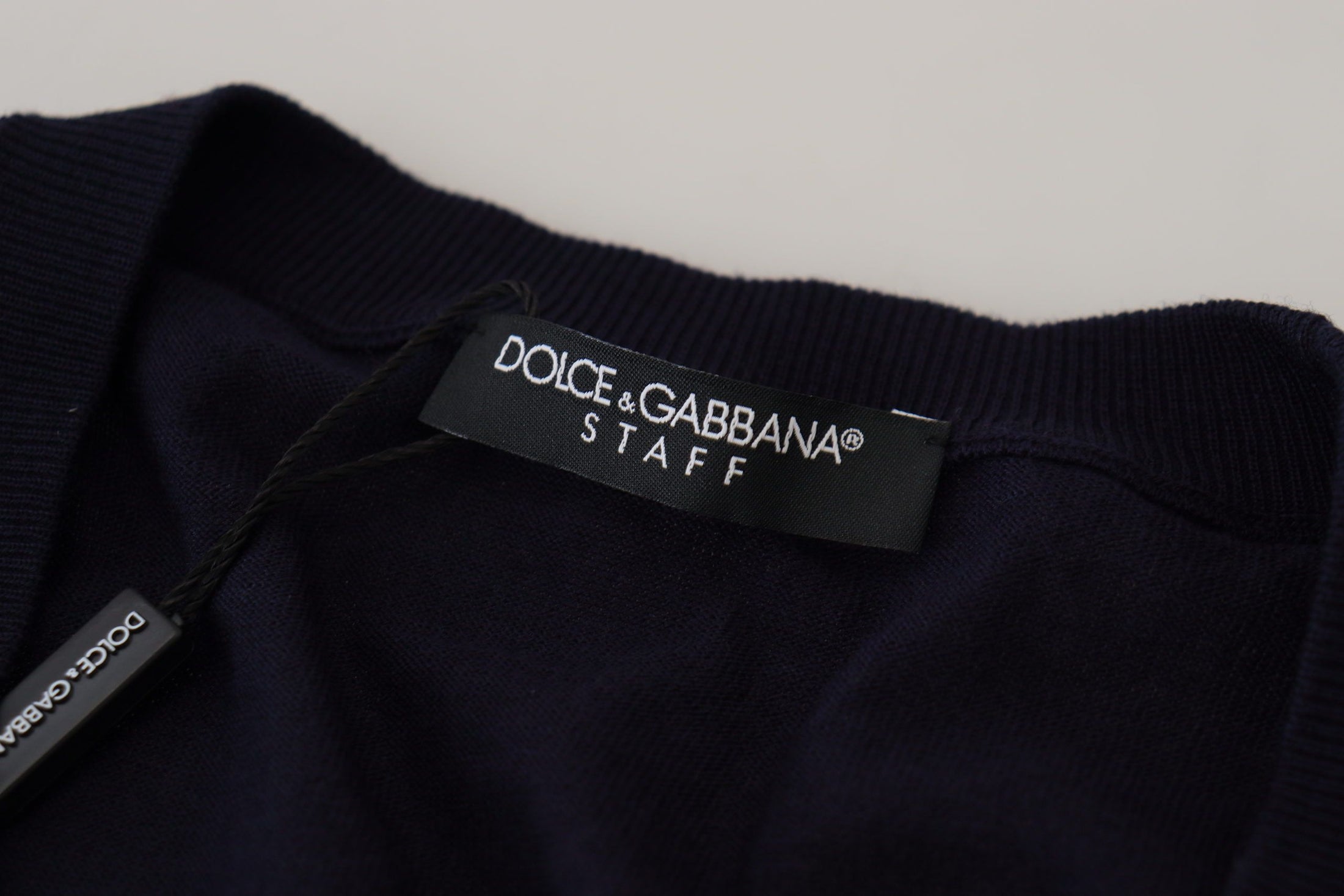 Dolce &amp; Gabbana Elegant cardigan made of virgin wool in blue