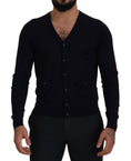 Load image into Gallery viewer, Dolce & Gabbana Elegant cardigan made of virgin wool in blue
