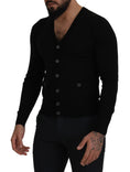 Load image into Gallery viewer, Dolce & Gabbana Elegant black wool cardigan with buttons
